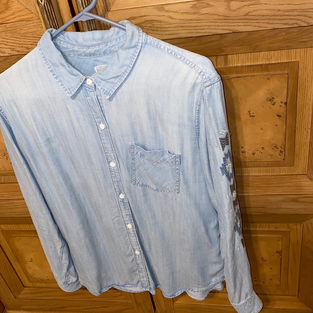 Rails long sleeved button down Ingrid blouse sz L